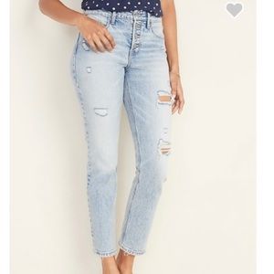 Power slim straight high rise jeans